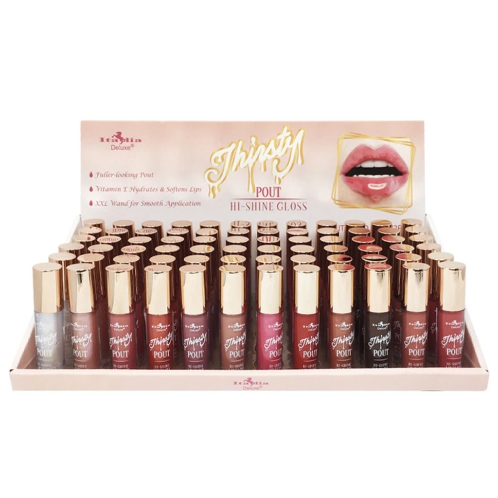 Italia Deluxe - Thirsty Pout Hi Shine Gloss - TRUECOLOR WHOLESALE