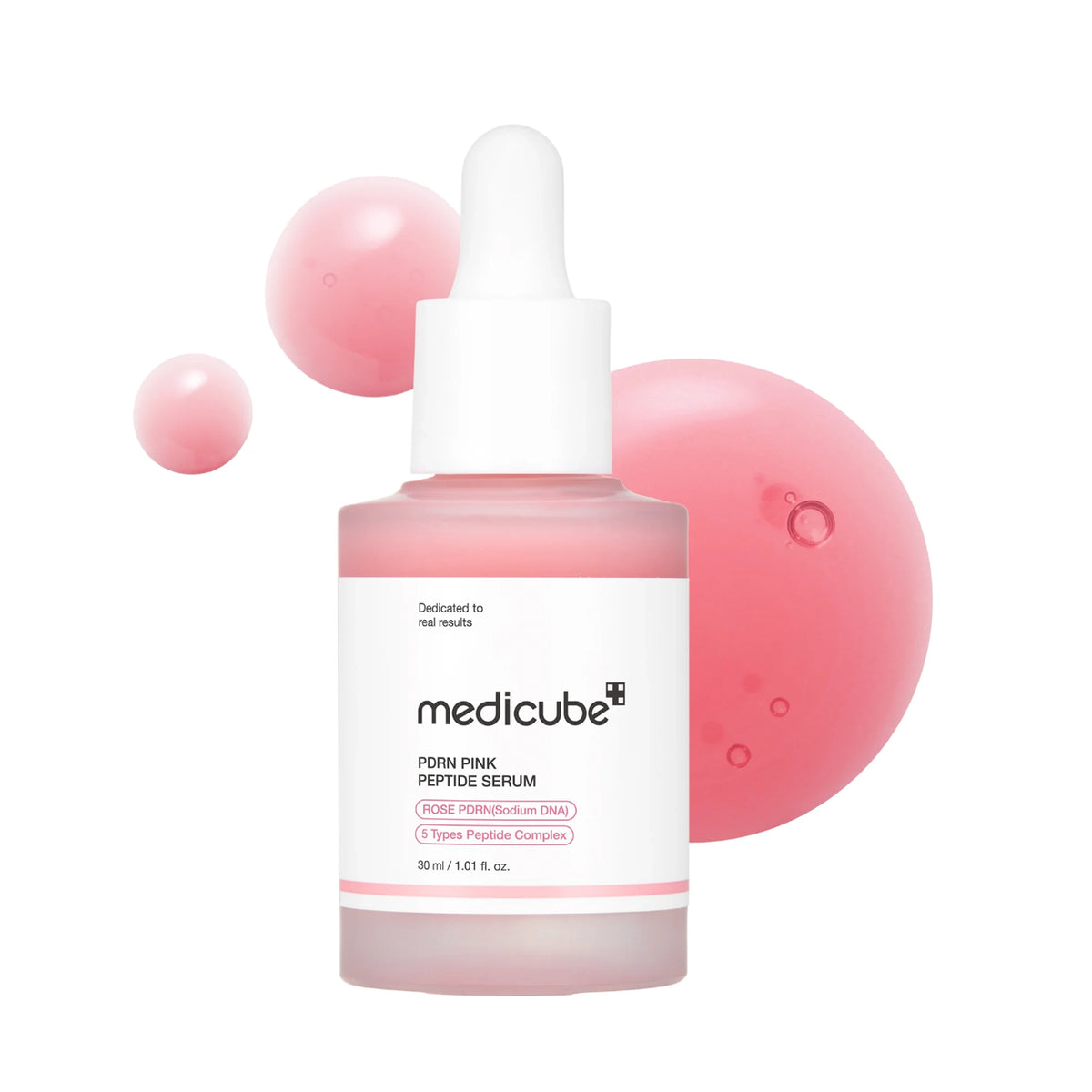 Medicube PDRN Pink Peptide Serum (30ml} / 1.01 fl. oz.) | 3pcs | Firming, Elasticity & Skin Barrier Facial Serum with 1% PDRN & 5 Types Peptide Complex