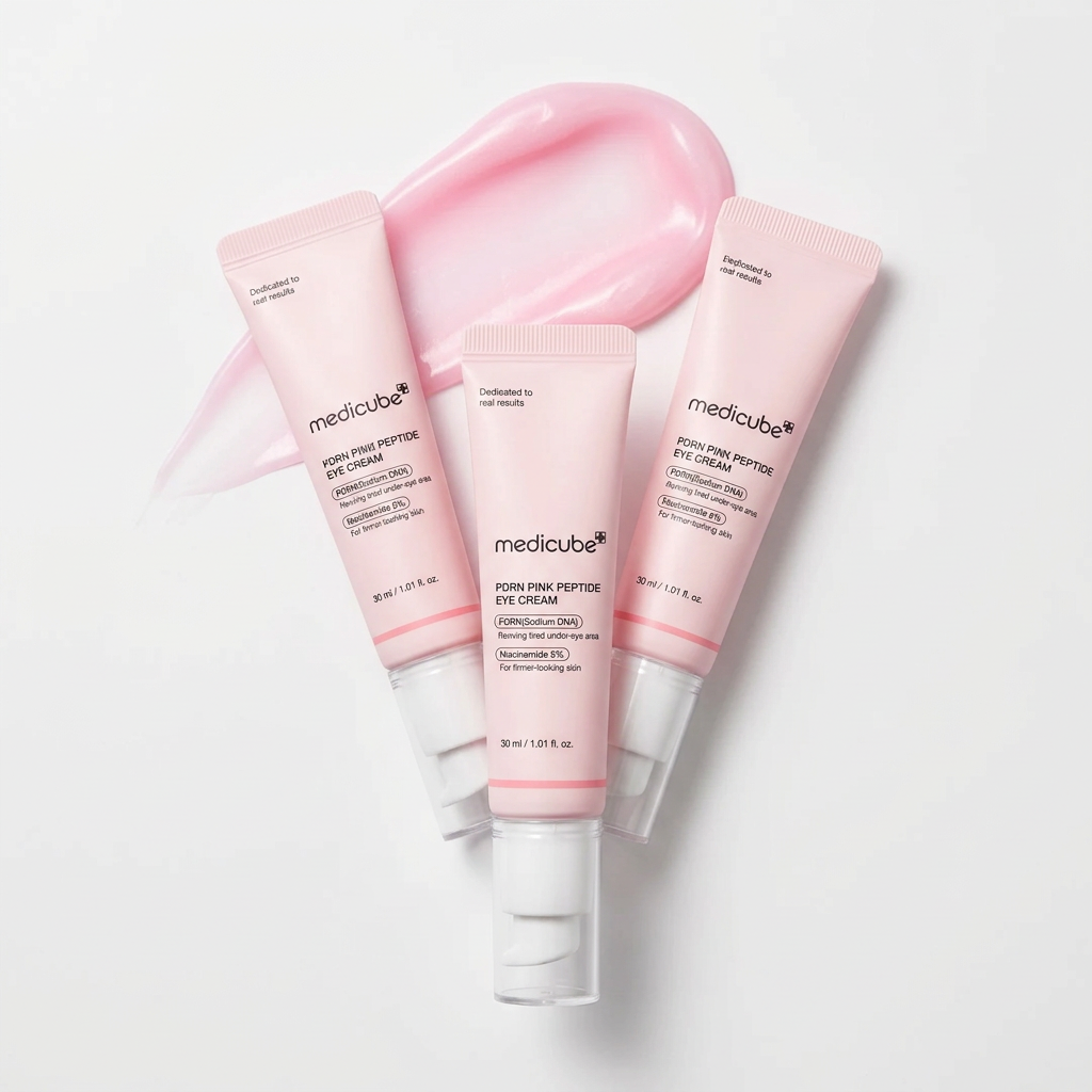 Medicube PDRN Pink Peptide Eye Cream 30ml (3pcs) | Firming, Brightening & Anti-Wrinkle Eye Treatment