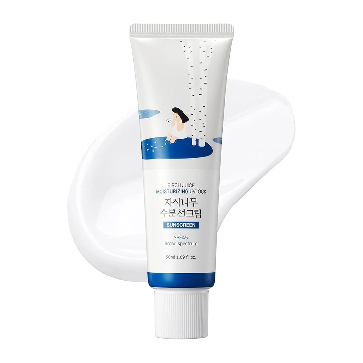 Round Lab (Otc) Birch Juice Moisturizing Uvlock Sunscreen (50mL) | Hydrating Daily Sunscreen