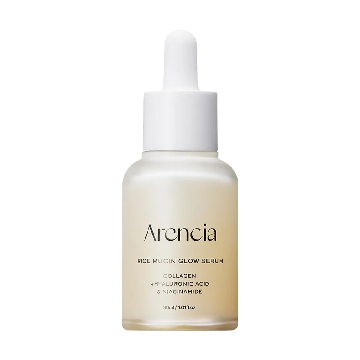 Arencia Rice Mucin Glow Serum 30ml (3pk) | Hydrating & Brightening Facial Serum with Collagen, Hyaluronic Acid & Niacinamide
