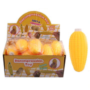 Corn Fidget Toy – Soft & Squishy Decompression Toy for Stress Relief & Anxiety, Bulk 12-Pack Display Box (DNV-3594)