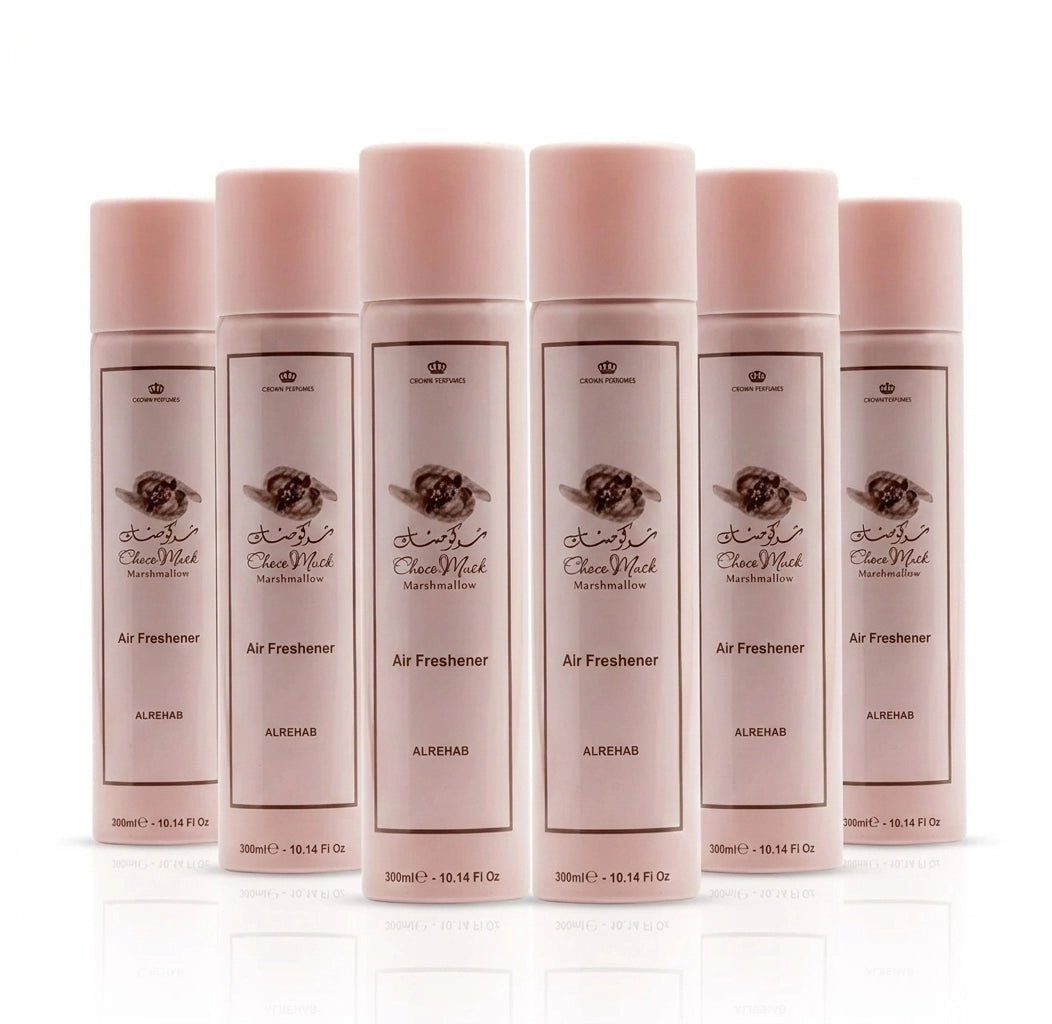 Al-Rehab Choco Musk Marshmallow Air Freshener – Sweet Gourmand Room Spray