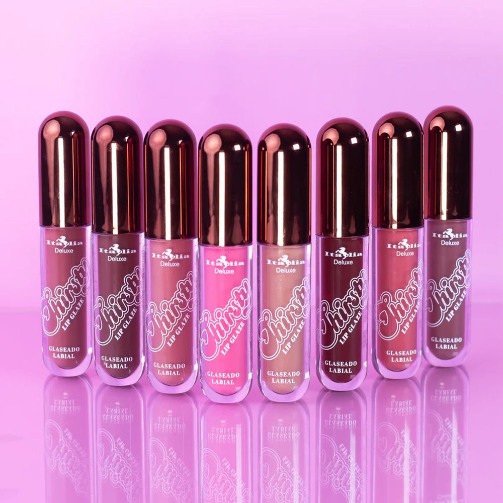 Italia Deluxe Thirsty Lip Glaze – High-Shine, Moisturizing Lip Gloss