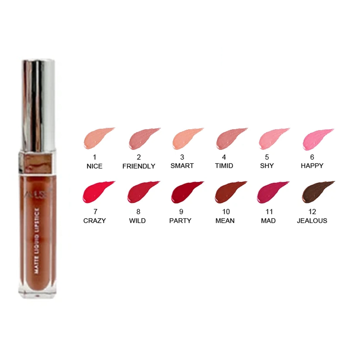 Amuse - Matte Liquid Lipstick Set – Long Lasting Pigmented Liquid Lipsticks