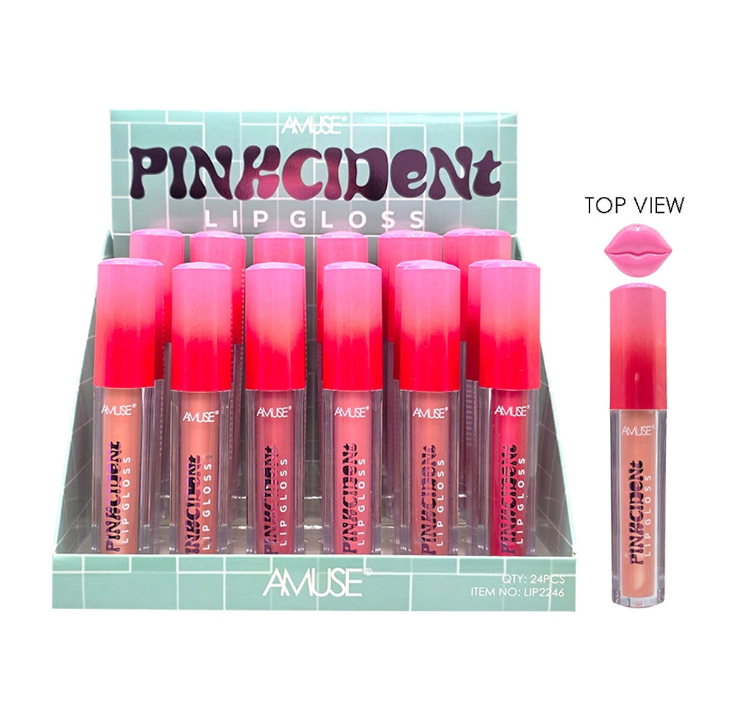 Amuse "Pinkcident" Lip Gloss Display Set