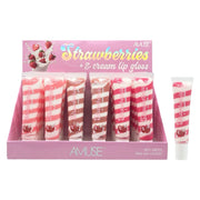 Amuse - Strawberries & Cream Swirl Lip Gloss Display Set
