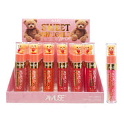 Amuse - Sweet Snuggle Lip Oil Display Set – Hydrating High-Shine Tinted Lip Oil