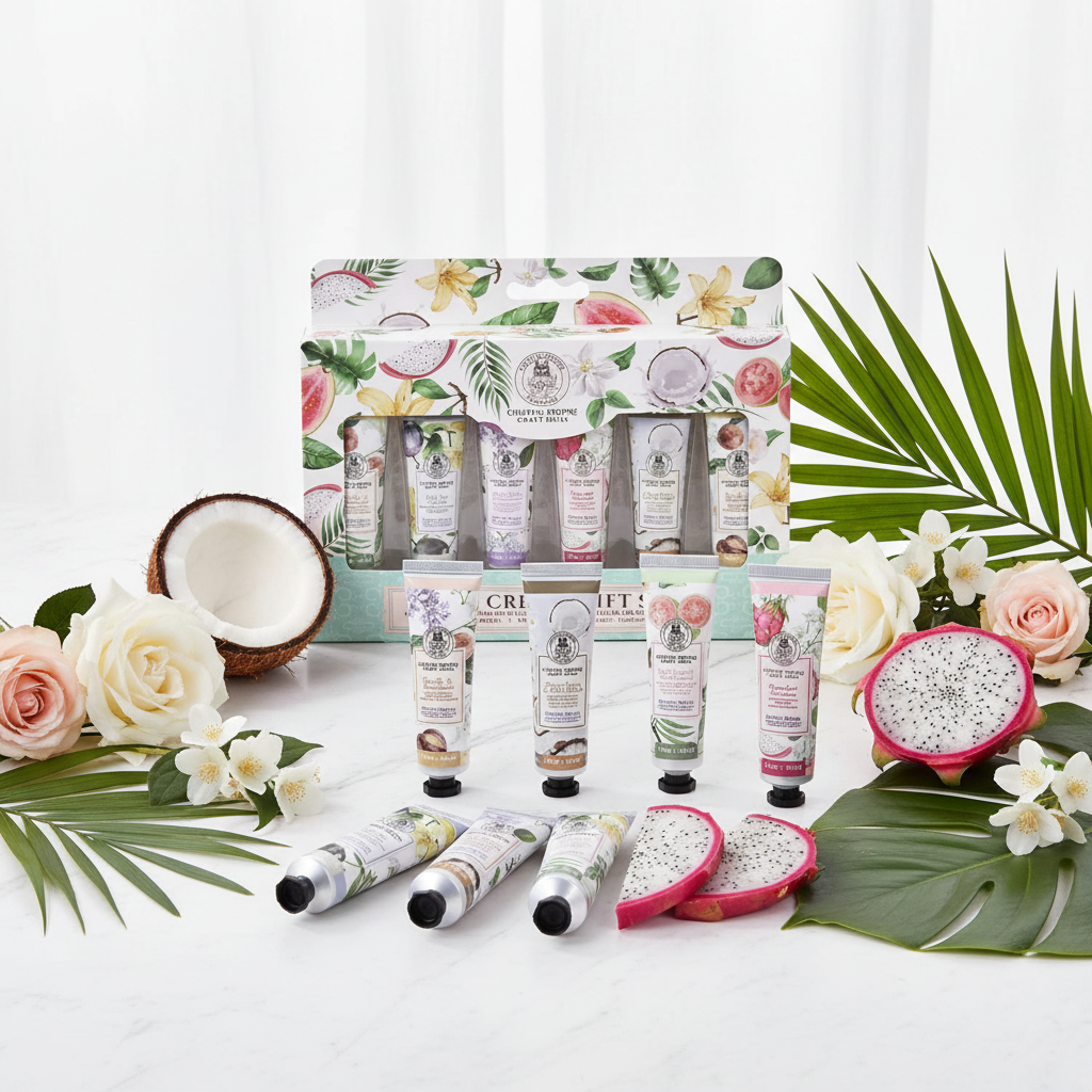 Chateau Propre 6-Piece Hand Cream Gift Set – Travel Size Moisturizing Lotion Pack (1 oz / 30 mL each)