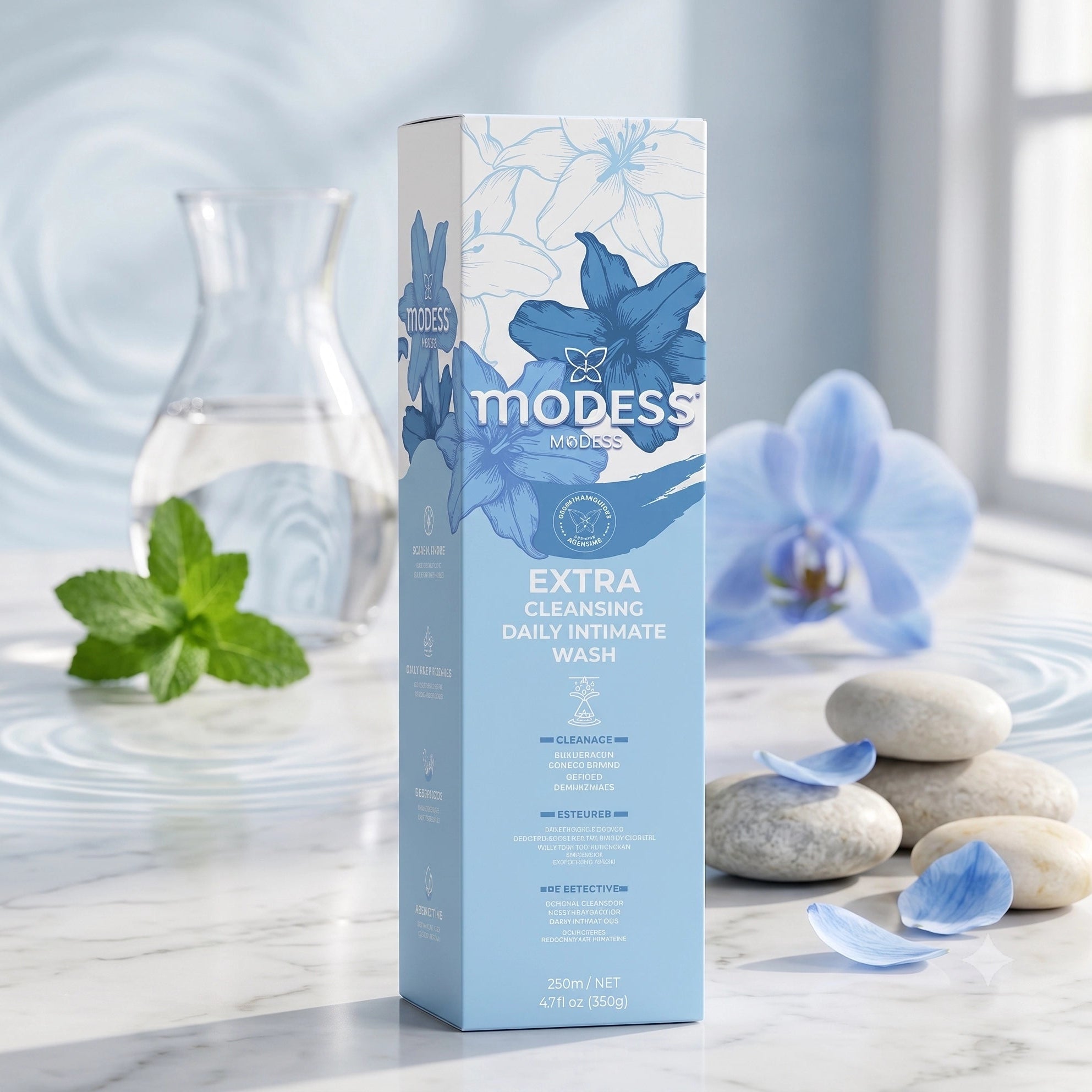 Modess Extra Cleansing Daily Intimate Wash – Mild & Refreshing Feminine Care (250ml / 4.7 fl oz)