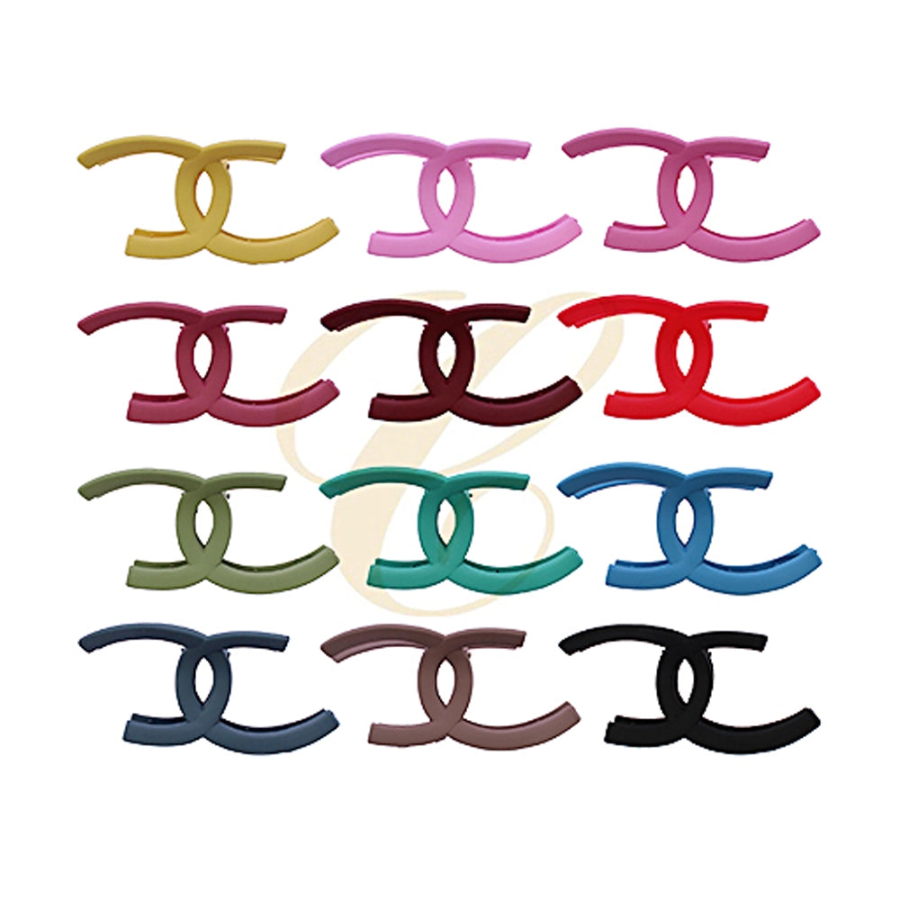 Turquoise Interlocking “C” Hair Claw Clip – 11cm