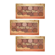 Beauty Treats Golden Glow Face Palette – 10-Shade Bronzer, Contour & Highlight Makeup Palette for All Skin Tones