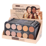 Beauty Treats 10 Cream Concealer Palette – Multi-Shade Face Contour & Correcting Set