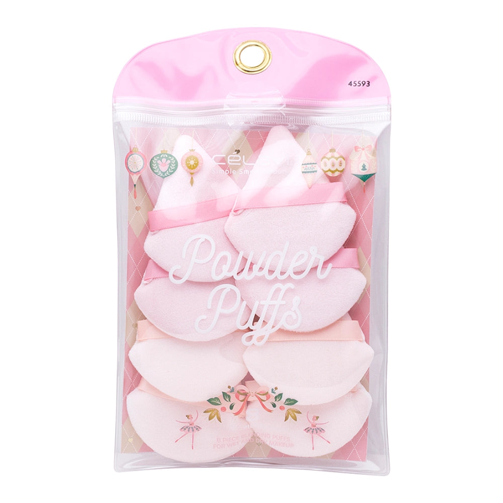 Celavi - 8pc Nutcracker Ballet Powder Puff Set