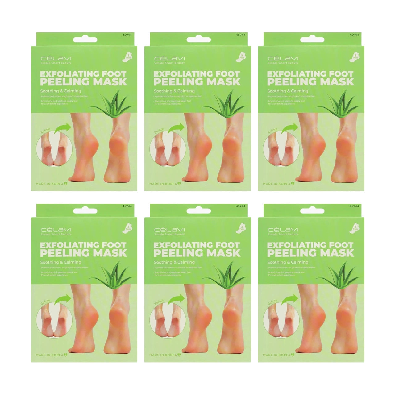 Celavi - Exfoliating Foot Peeling Mask Aloe