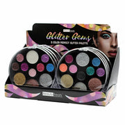 Beauty Treats Glitter Gems 10 Color Perfect Glitter Palette Display Set