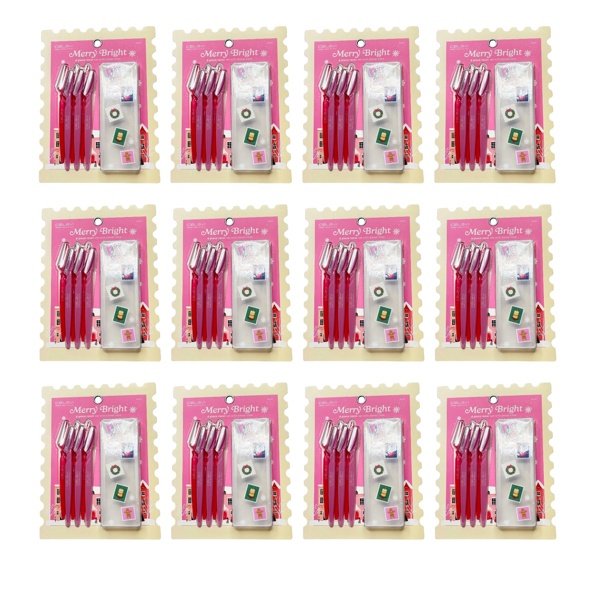 Celavi - Holiday 6 Piec Razor Set with Case