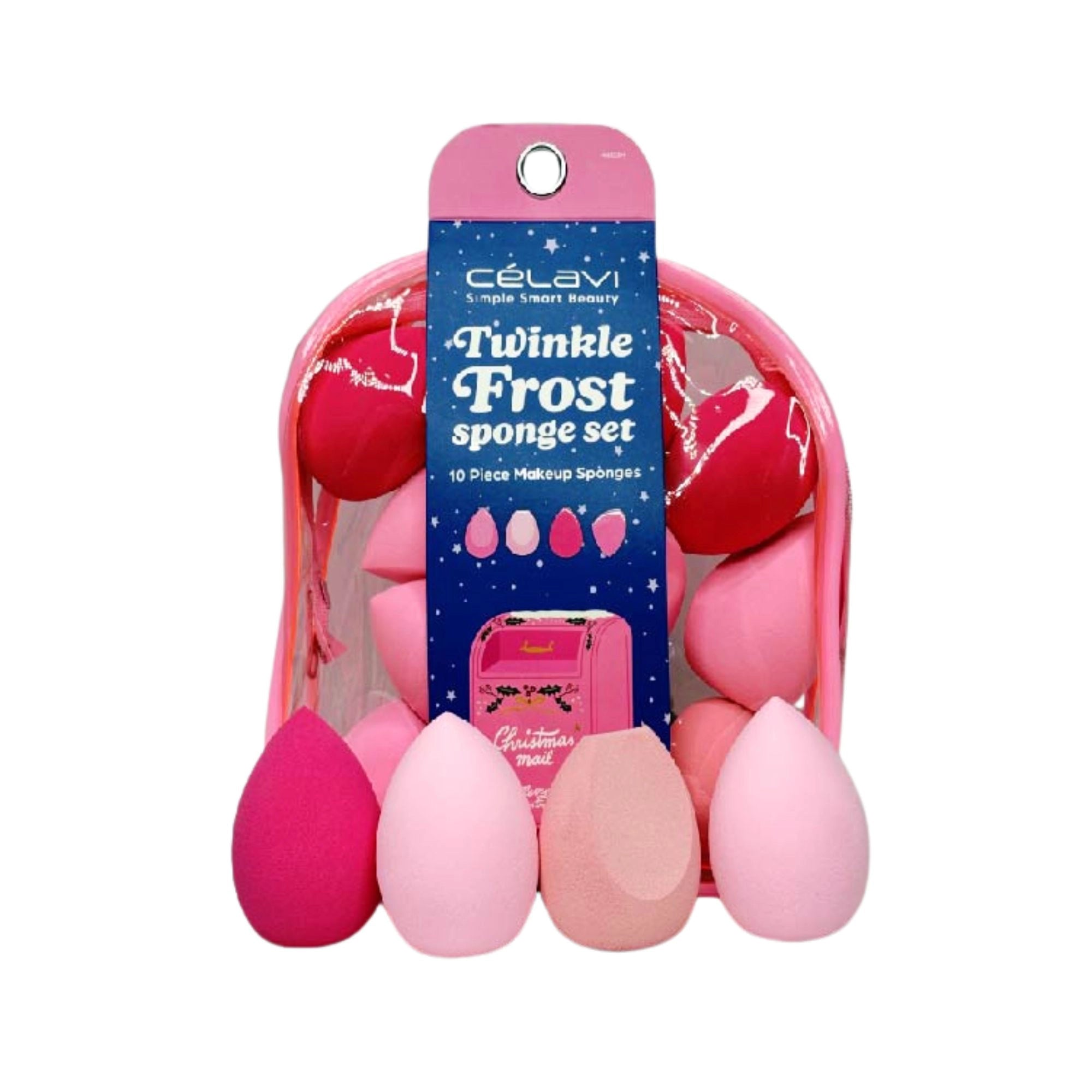 Celavi - Holiday 10pc Makeup Sponge Set