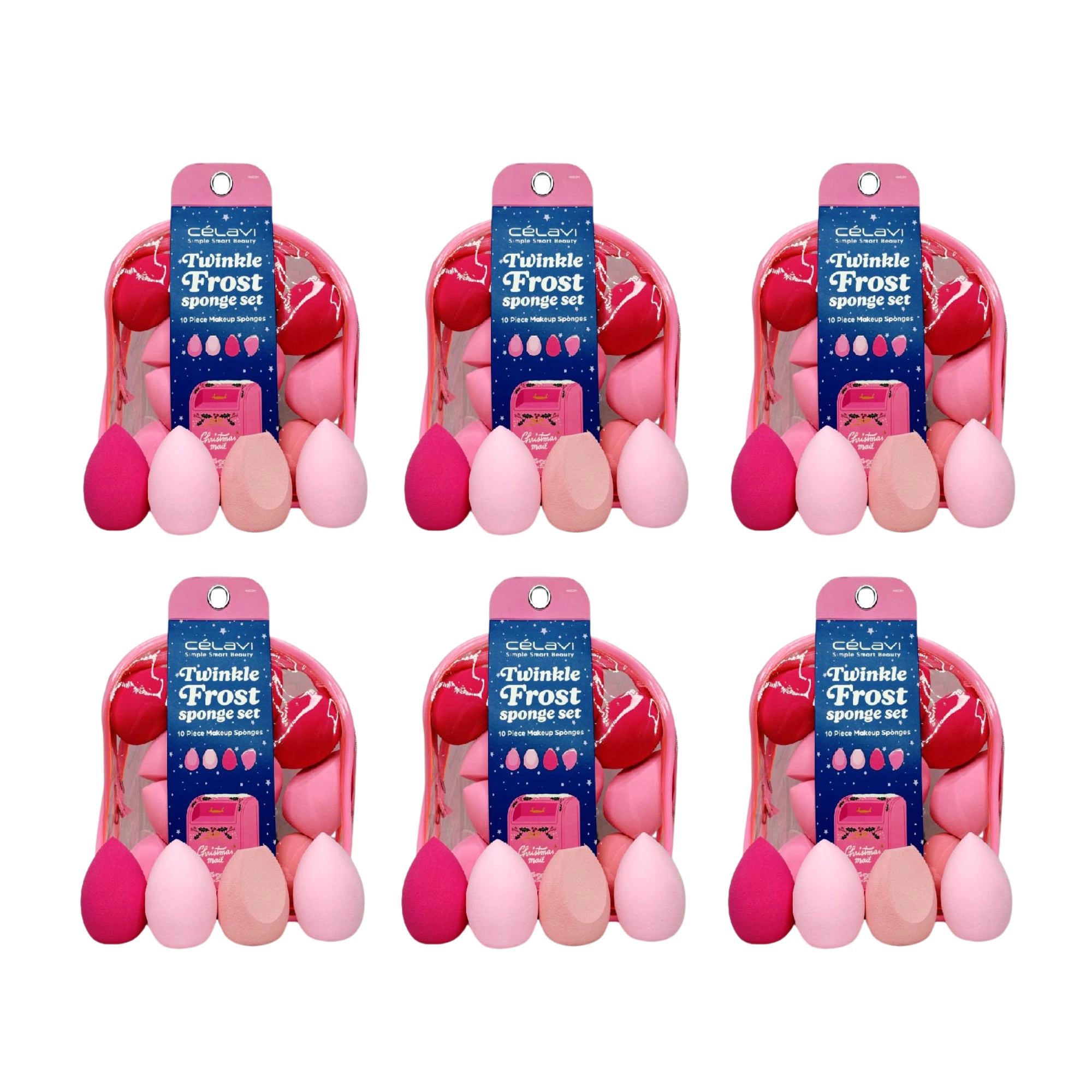 Celavi - Holiday 10pc Makeup Sponge Set