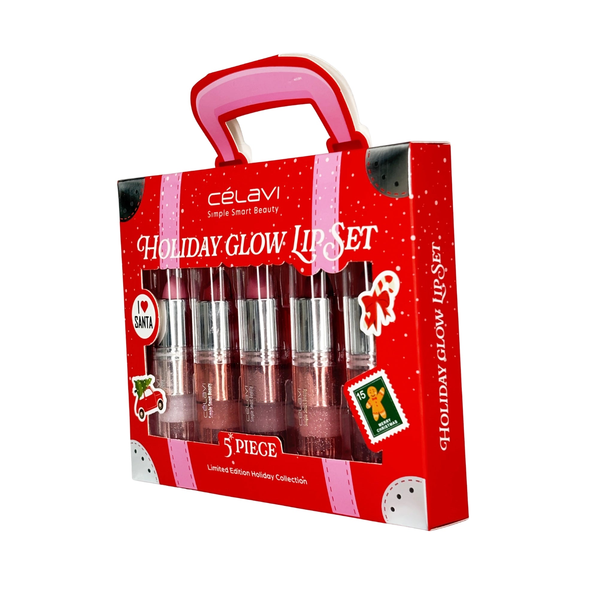 Celavi - Holiday 5 Piece Lipstick Set