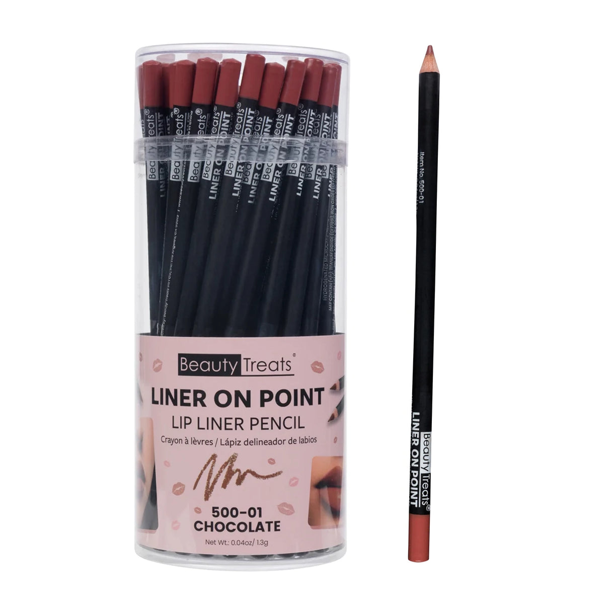 Beauty Treats Liner On Point Lip Liner Pencil – 500-01 Chocolate (1.3g / 0.04oz)