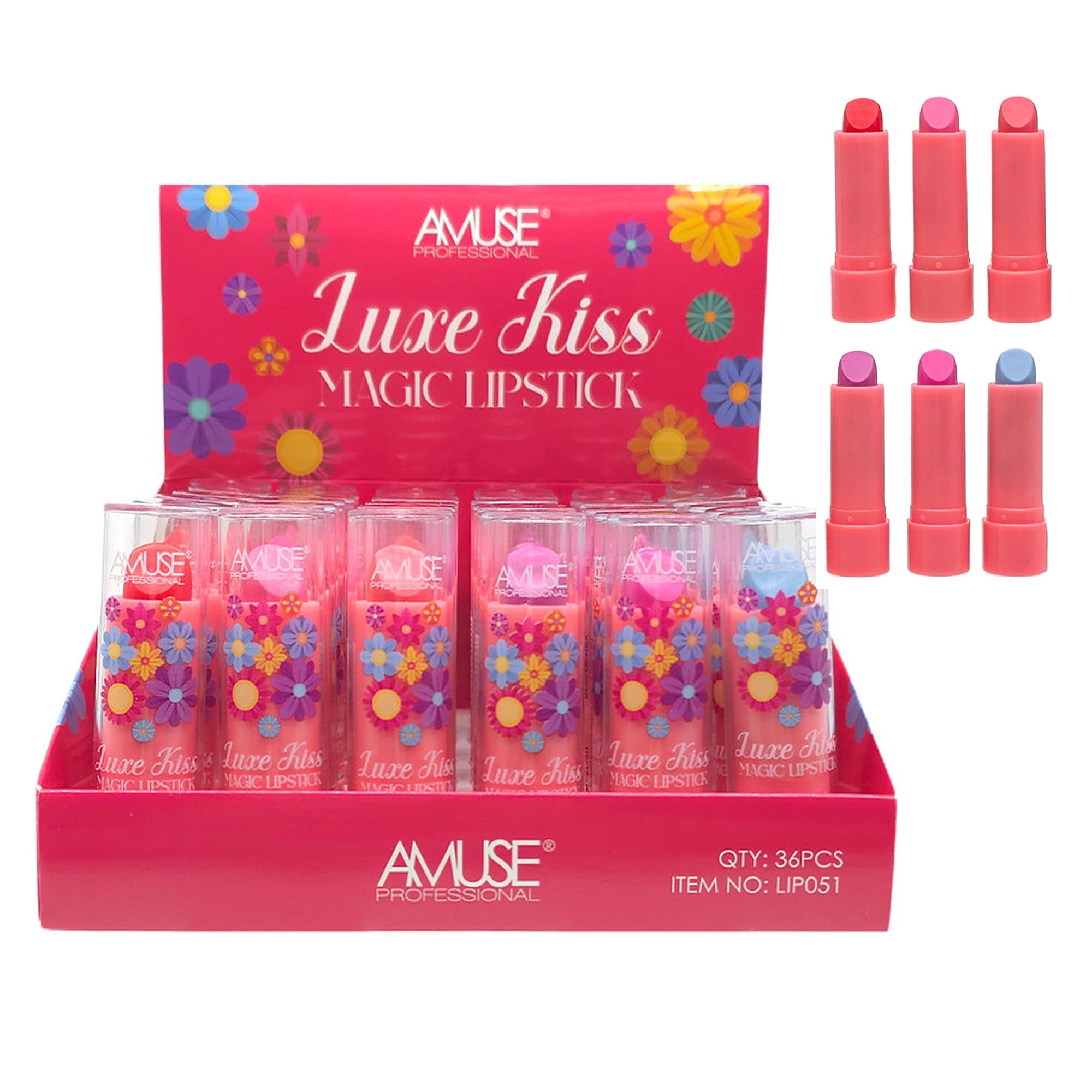 Amuse - Professional Luxe Kiss Magic Lipstick Display Box (36 Pcs)