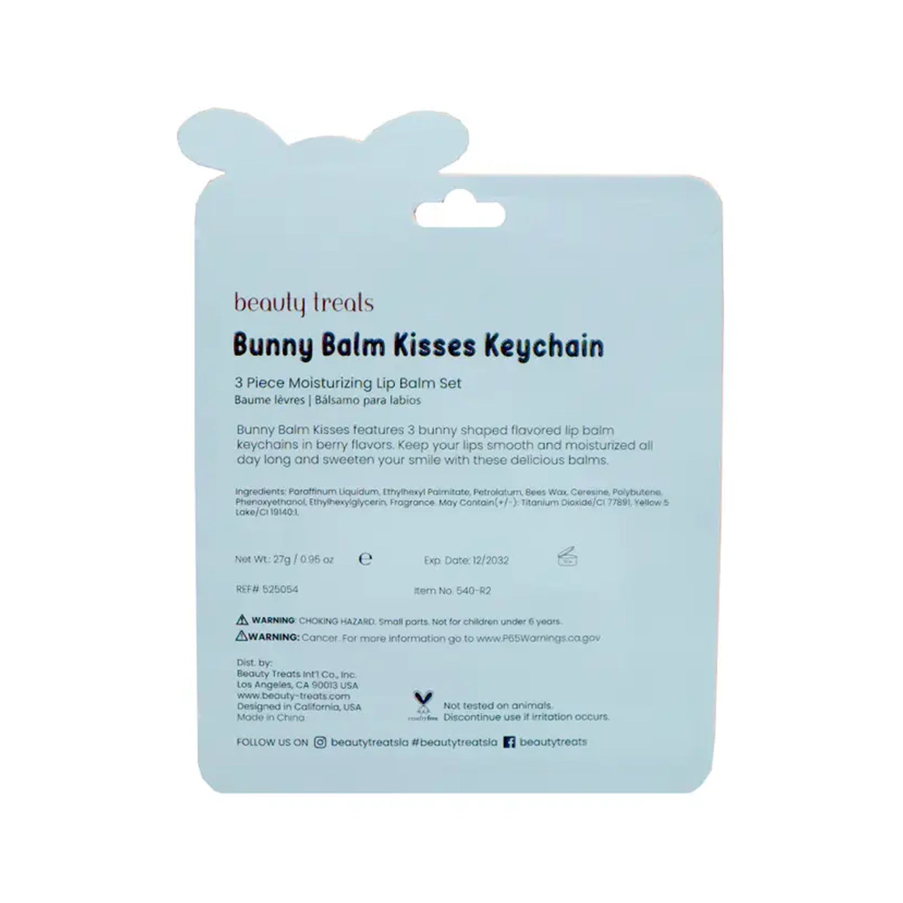 Beauty Treats - 3pc Bunny Lip Balm Set