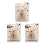 Beauty Treats - 3PC Puppy Head Lip Balm With Keychain