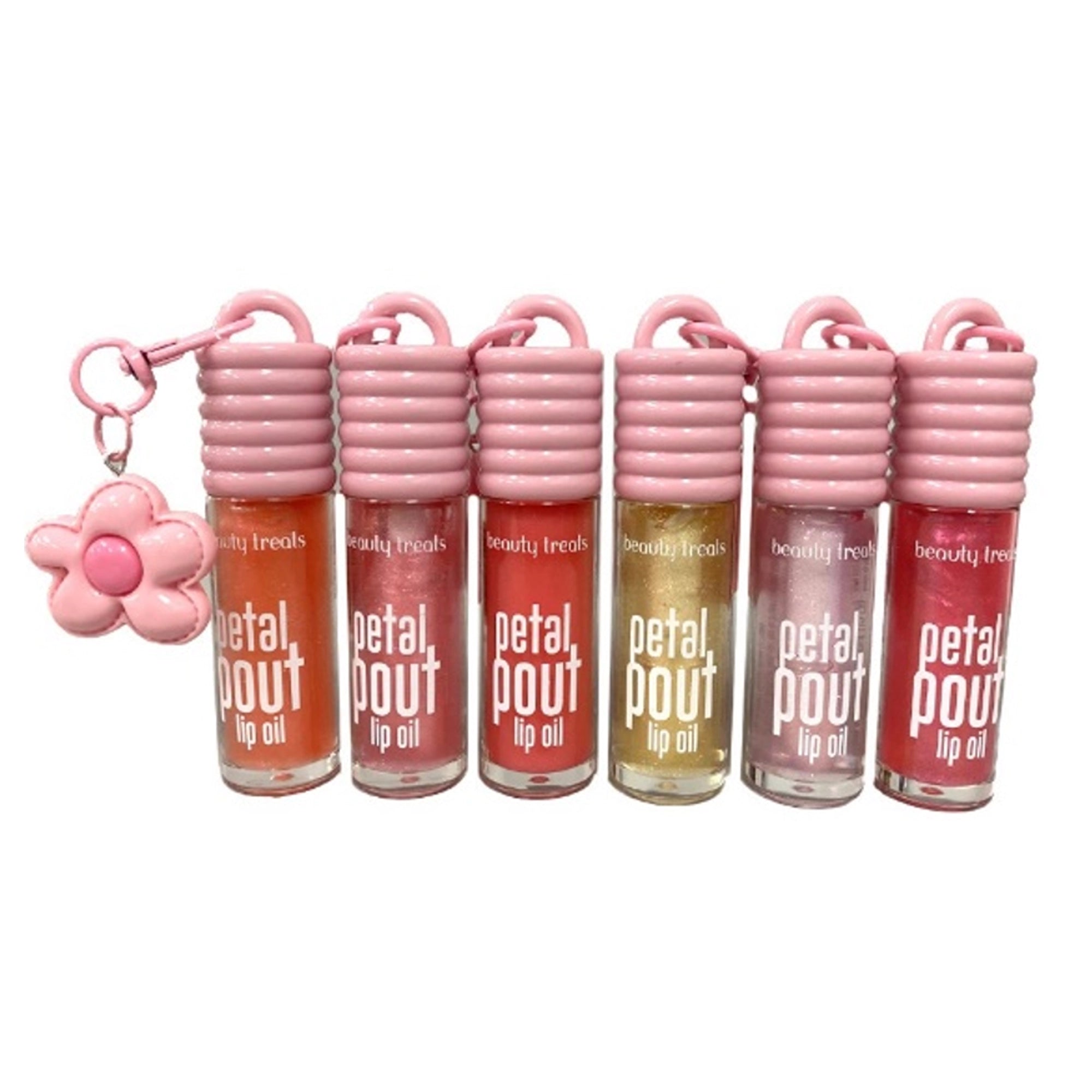 Beauty Treats - Petal Pout Lip Oil with Flower Keychain