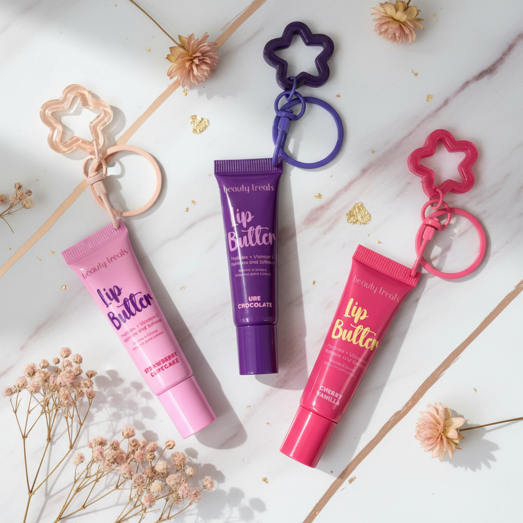 Beauty Treats - Lip Butter with Removable Star Charm Keychain