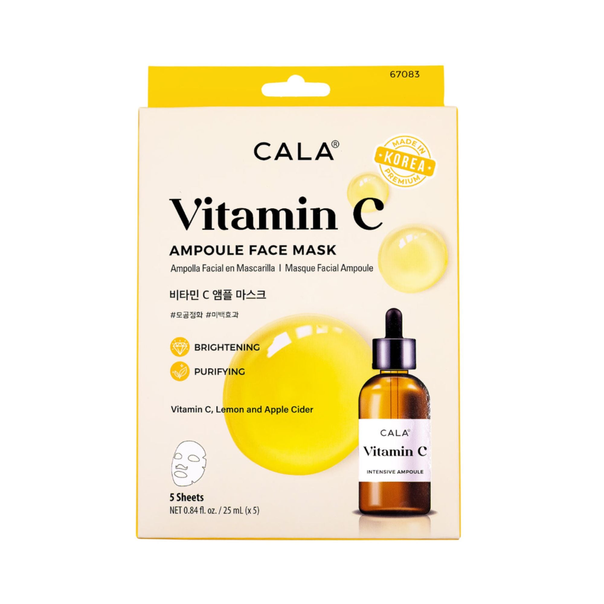 Cala - Ampoule Face Mask: Vitamin C