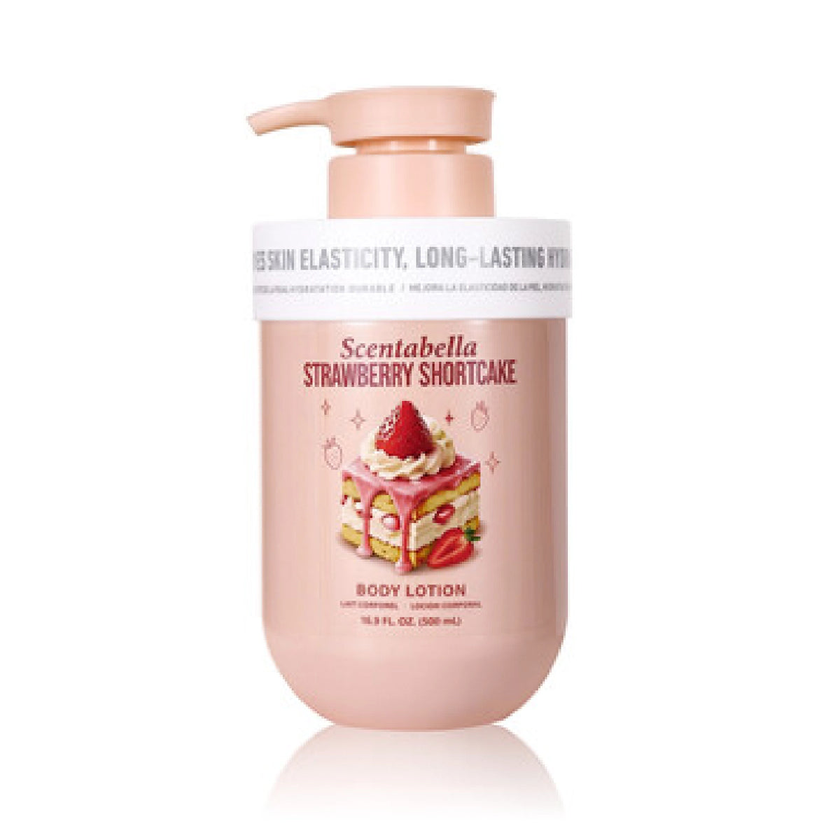 Scentabella Strawberry Shortcake Body Lotion 16.9 fl oz / 500ml – Moisturizing Scented Body Lotion