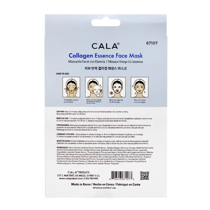 Cala - Collagen Essence Face Mask (Revitalizing & Hydrating)