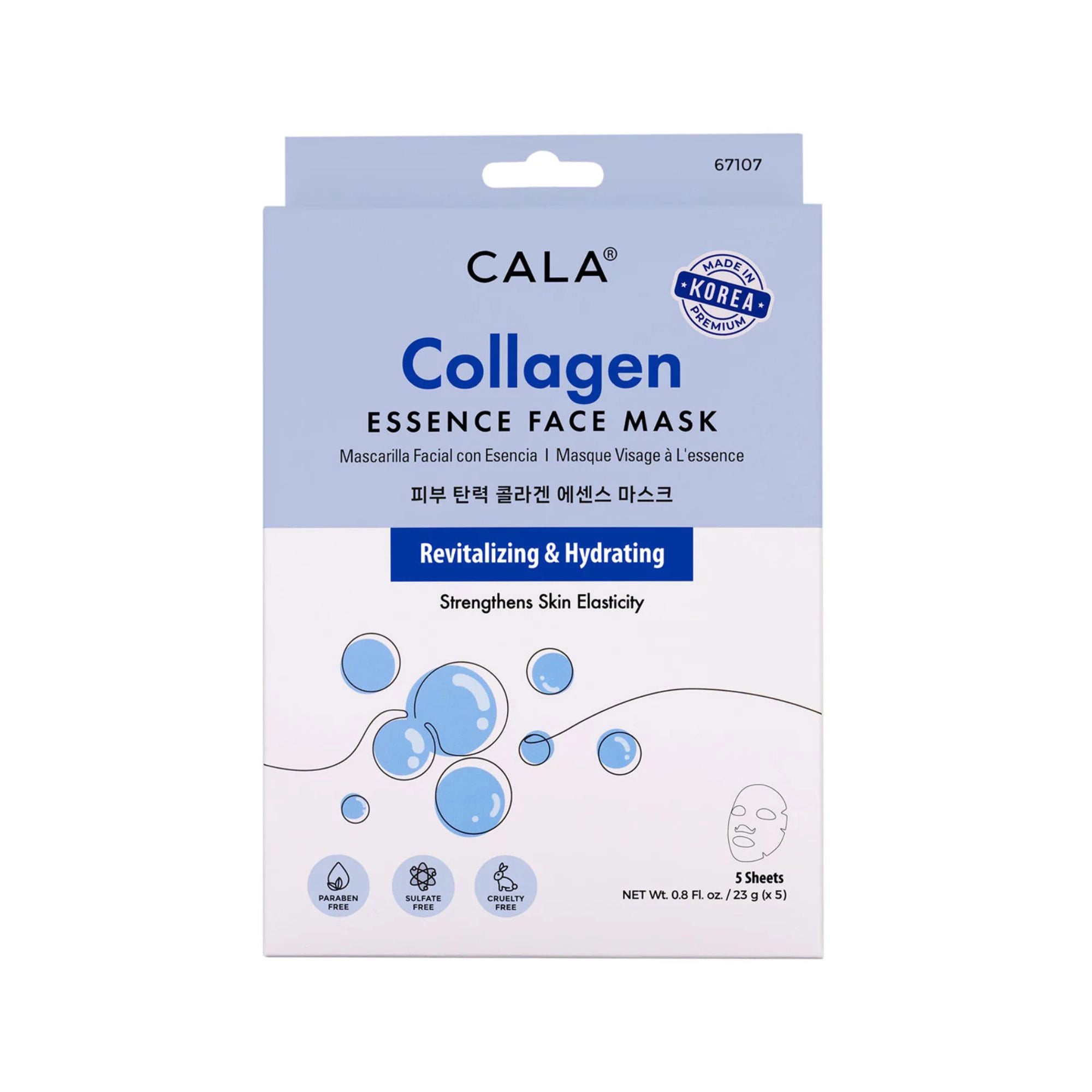 Cala - Hyaluronic Acid & Collagen Essence Face Mask