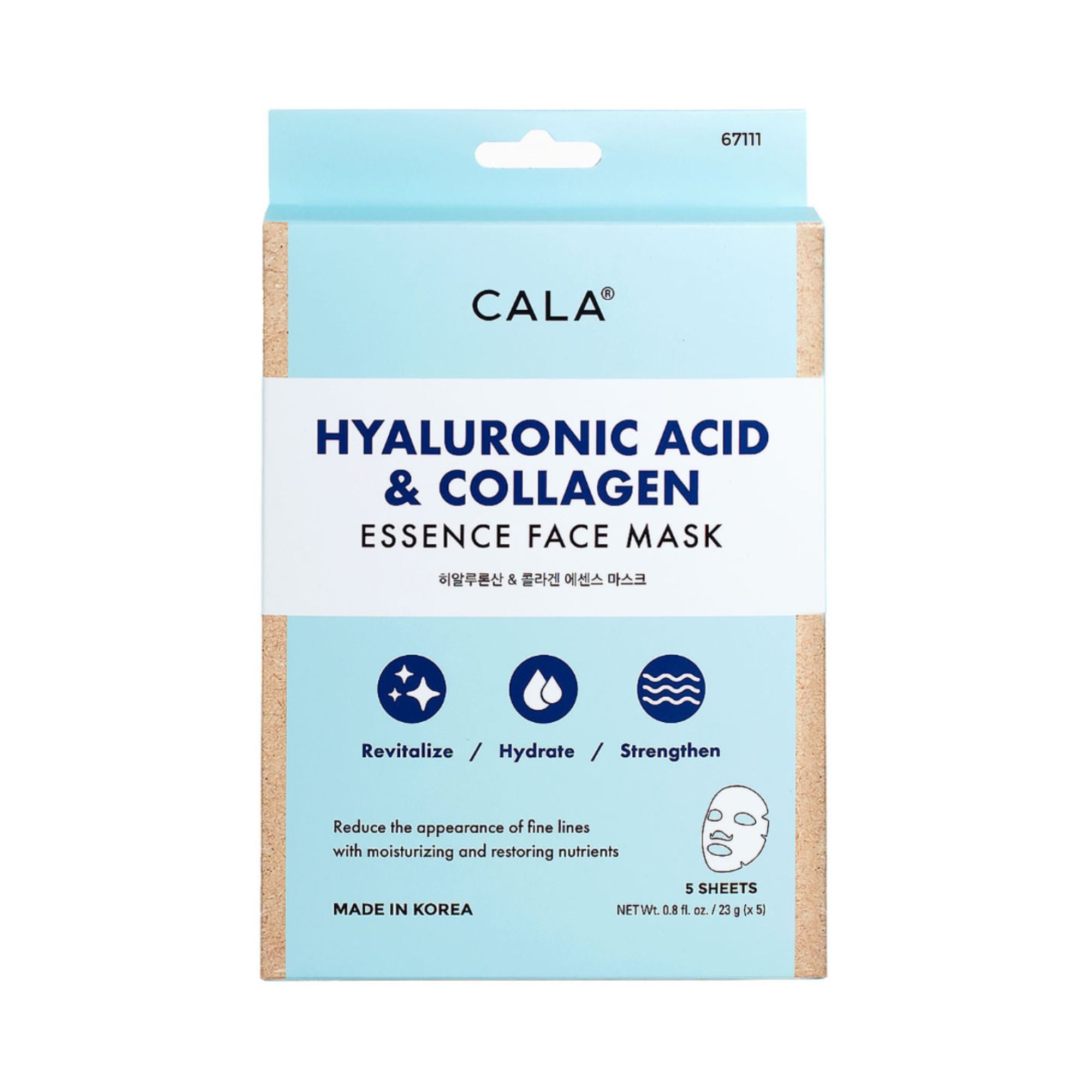 Cala - Hyaluronic Acid & Collagen Sheet Mask