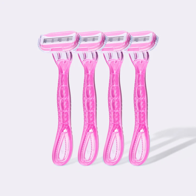 Modess Sensitive 3 Trio Disposable Razors for Women (4 Pack)