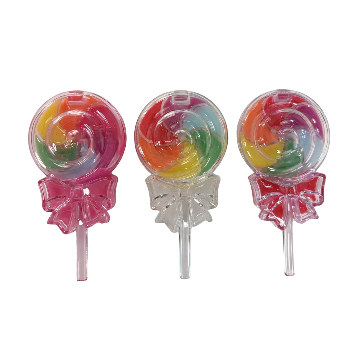Beauty Treats Sweet Swirl Lollipop Shaped Lip Gloss Display Set – High-Shine Flavored Lip Gloss