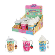 Wish Mini Wet Wipes Canister with Keychain – Portable Dessert Themed Cleaning Wipes