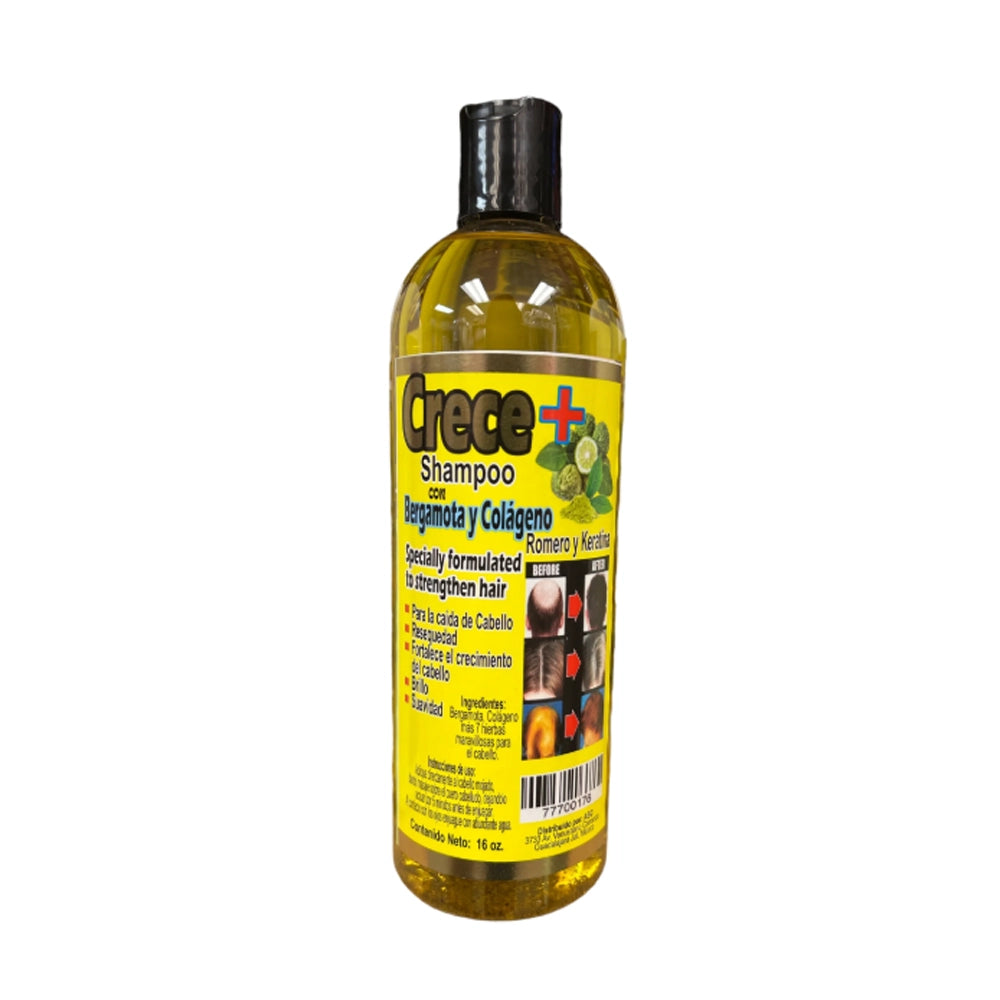 Crece Shampoo con Bergamota y Colágeno 16oz