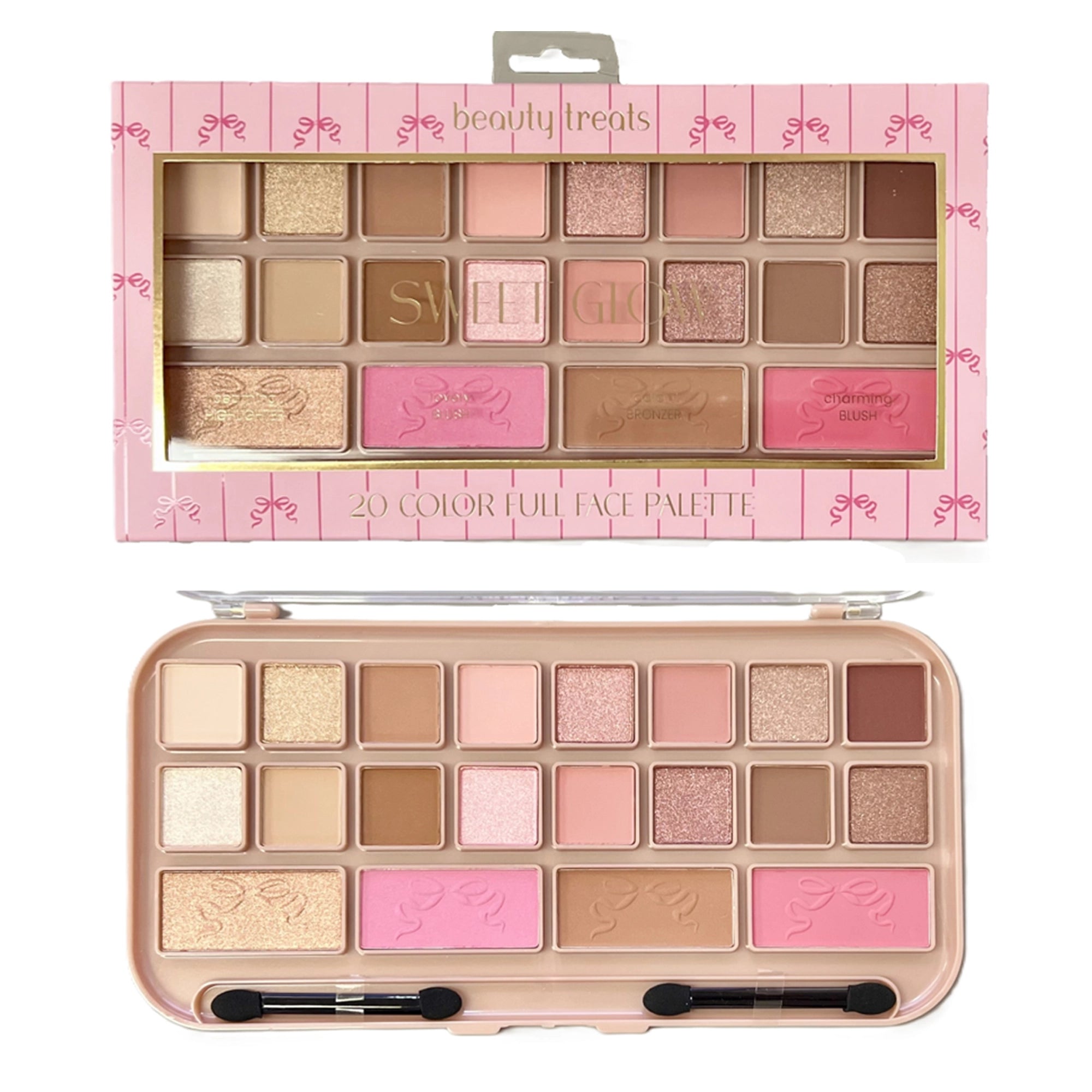 Beauty Treats Sweet Glow 20 Color Full Face Palette – Eyeshadow, Blush, Bronzer, and Highlighter Makeup Kit