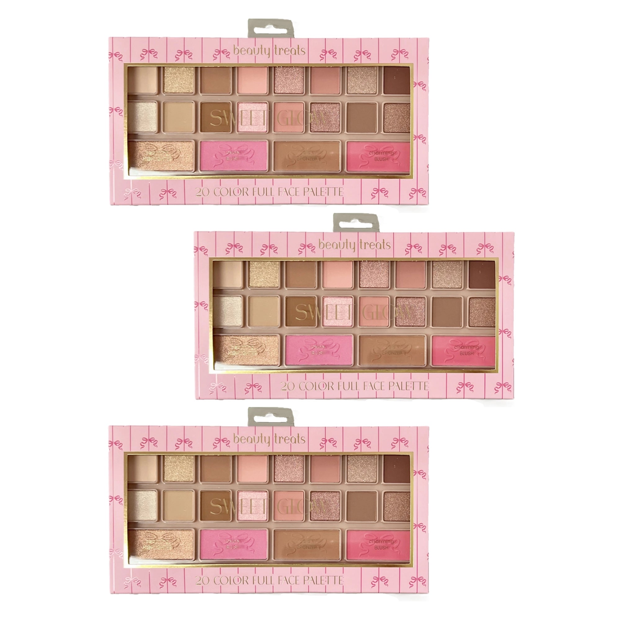 Beauty Treats Sweet Glow 20 Color Full Face Palette – Eyeshadow, Blush, Bronzer, and Highlighter Makeup Kit