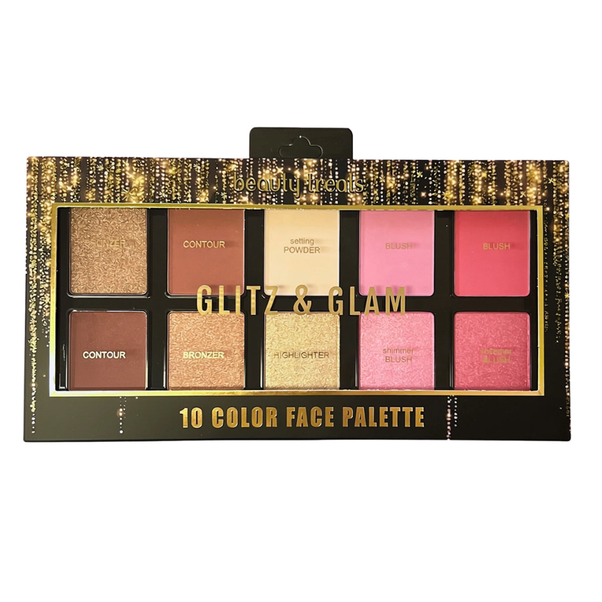 Beauty Treats - Glitz & Glam 10 Color Face Palette