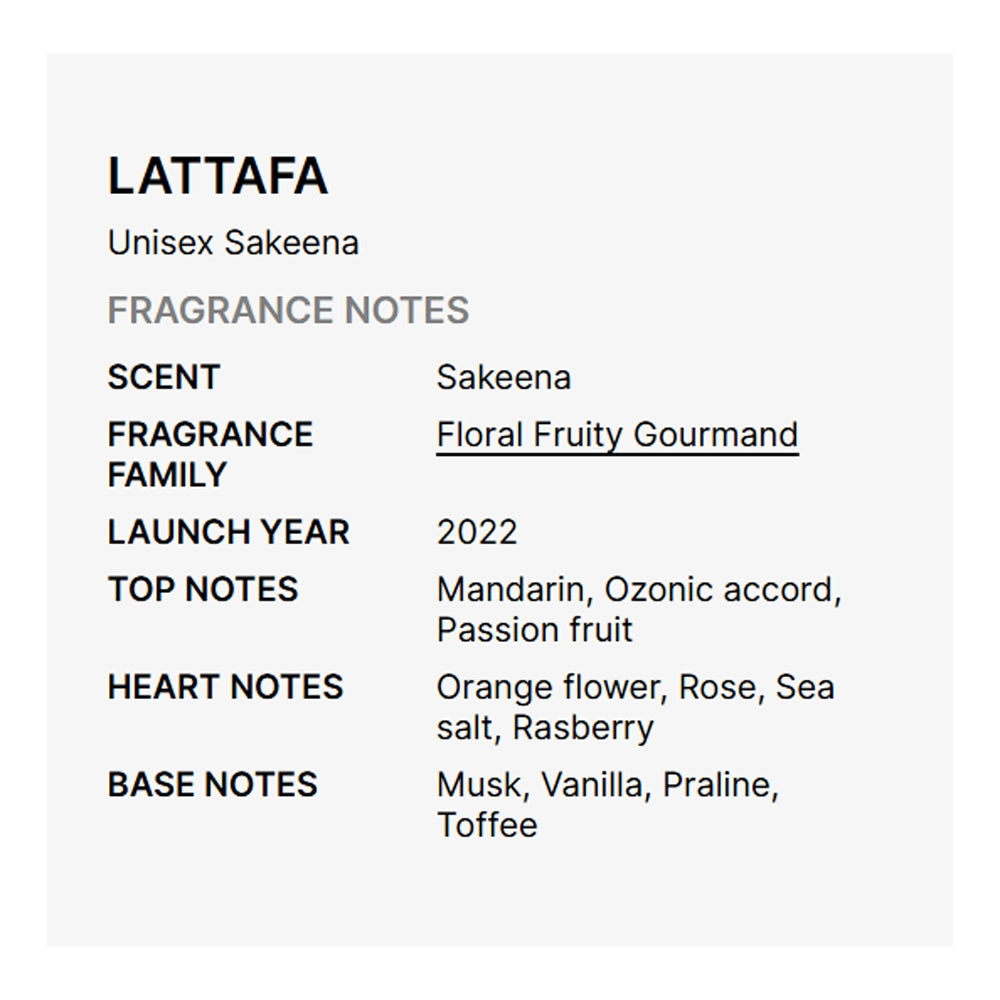 Lattafa - Unisex Sakeena EDP Spray 3.4 oz Fragrances