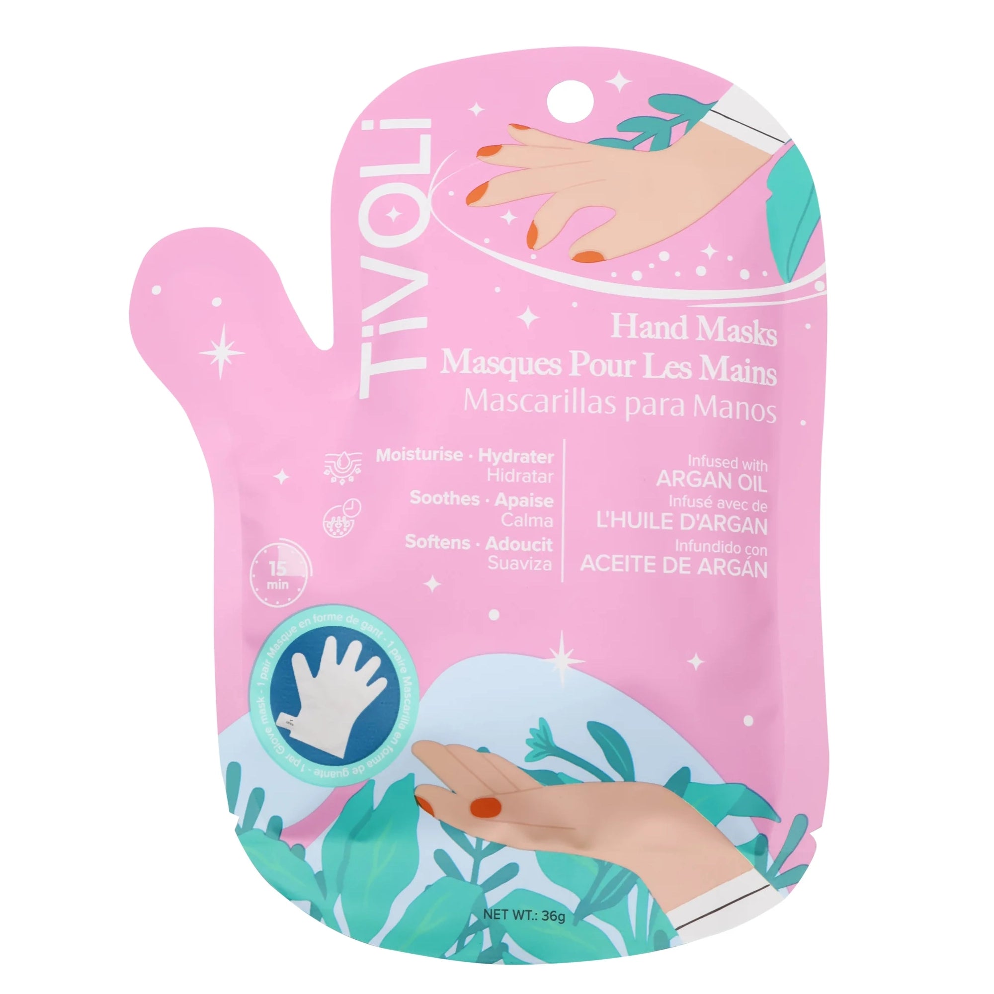 Tivoli Argan Oil Infused Moisturizing Hand Mask – Softening & Soothing Treatment (36g)