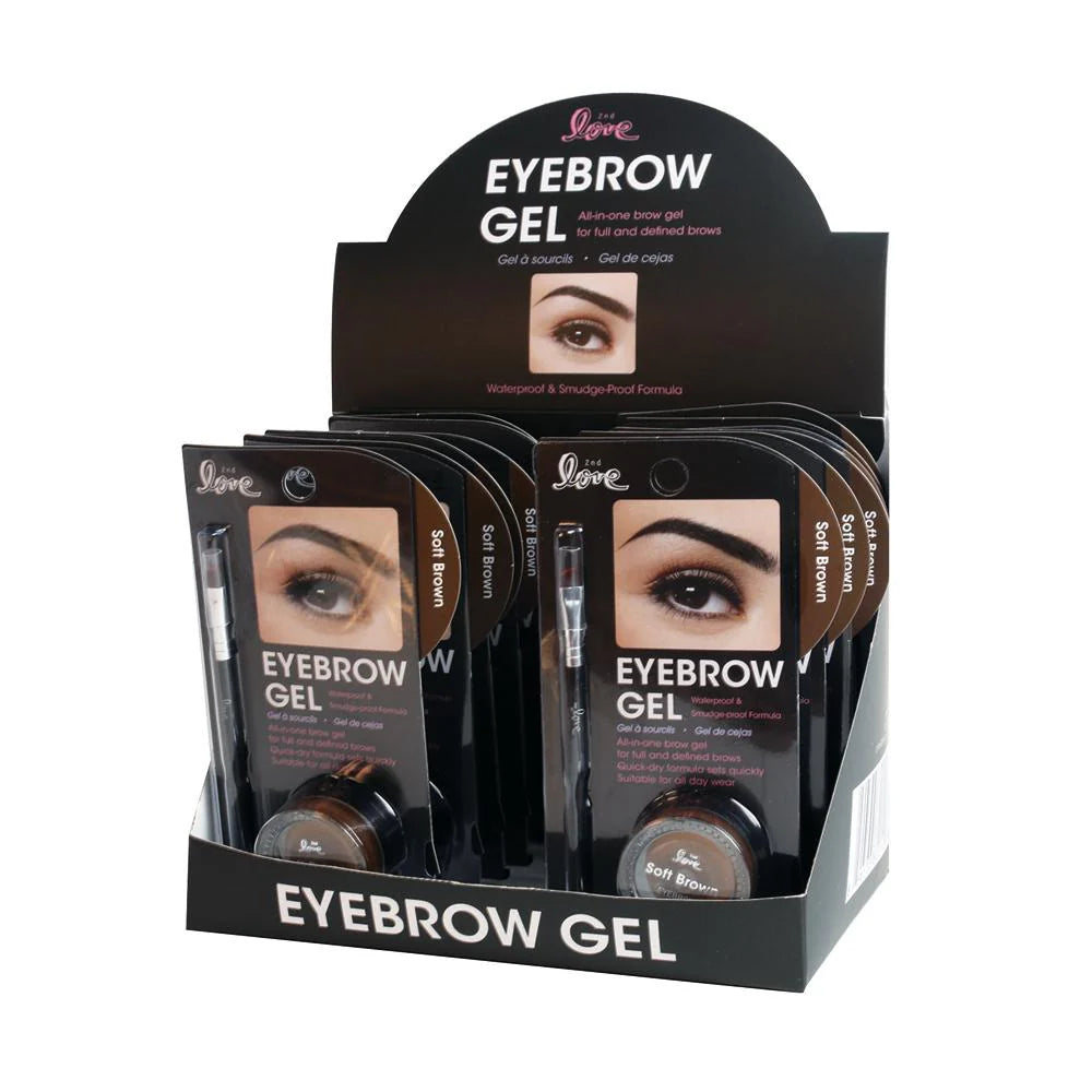2nd Love Eyebrow Gel & Brush - Soft Brown