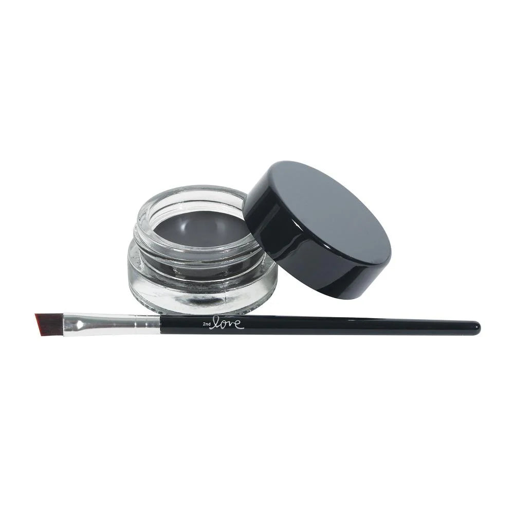 2nd Love Eyebrow Gel & Brush - Charcoal Black