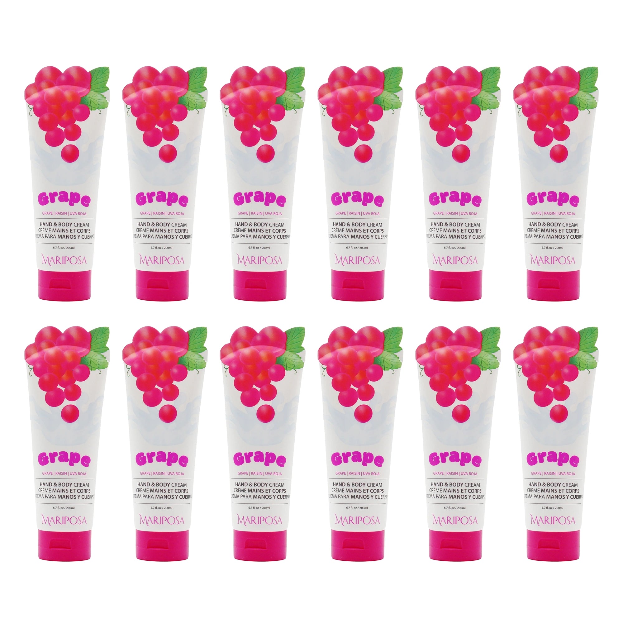 Mariposa Grape Hand & Body Cream - Moisturizing Lotion (6.7 fl oz / 200ml)
