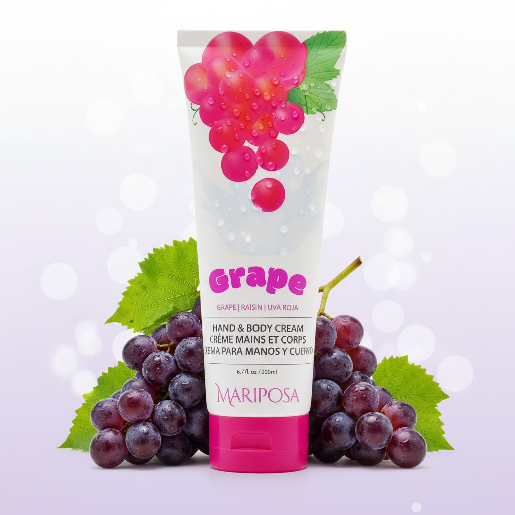 Mariposa Grape Hand & Body Cream - Moisturizing Lotion (6.7 fl oz / 200ml)