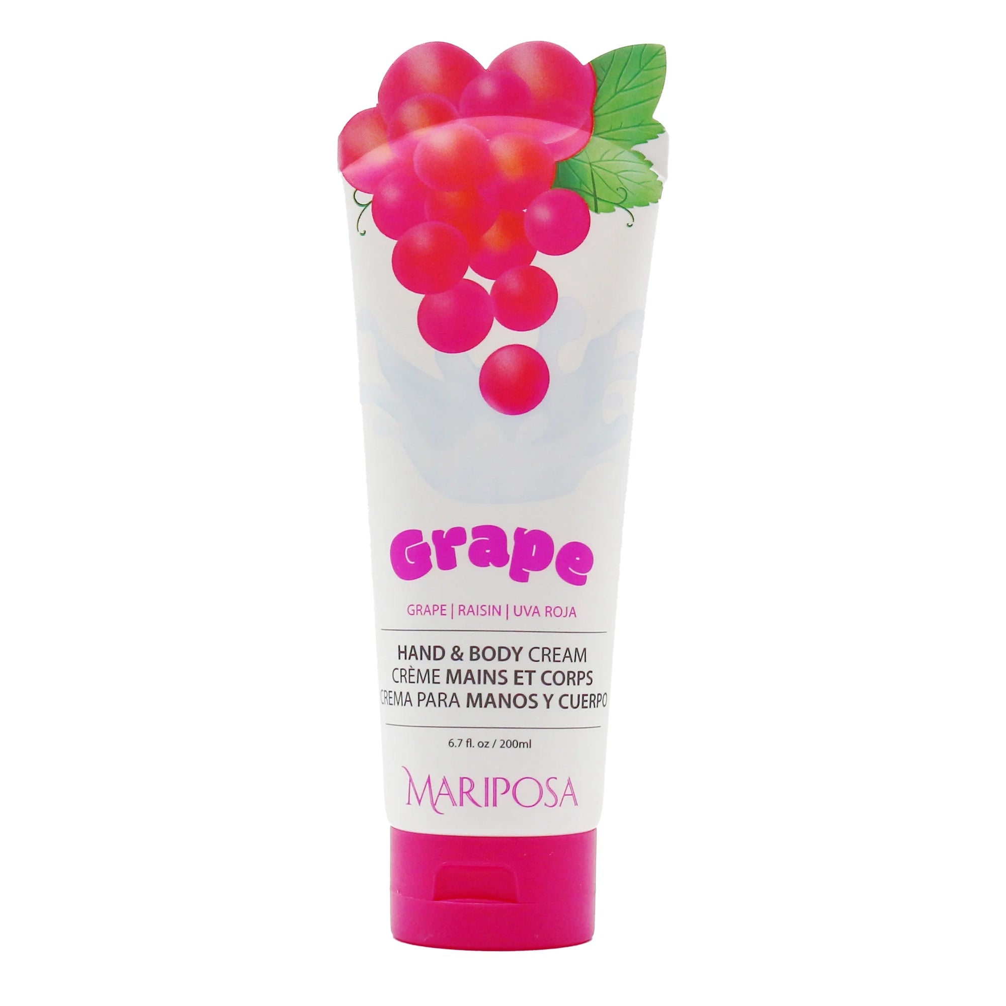 Mariposa Grape Hand & Body Cream - Moisturizing Lotion (6.7 fl oz / 200ml)