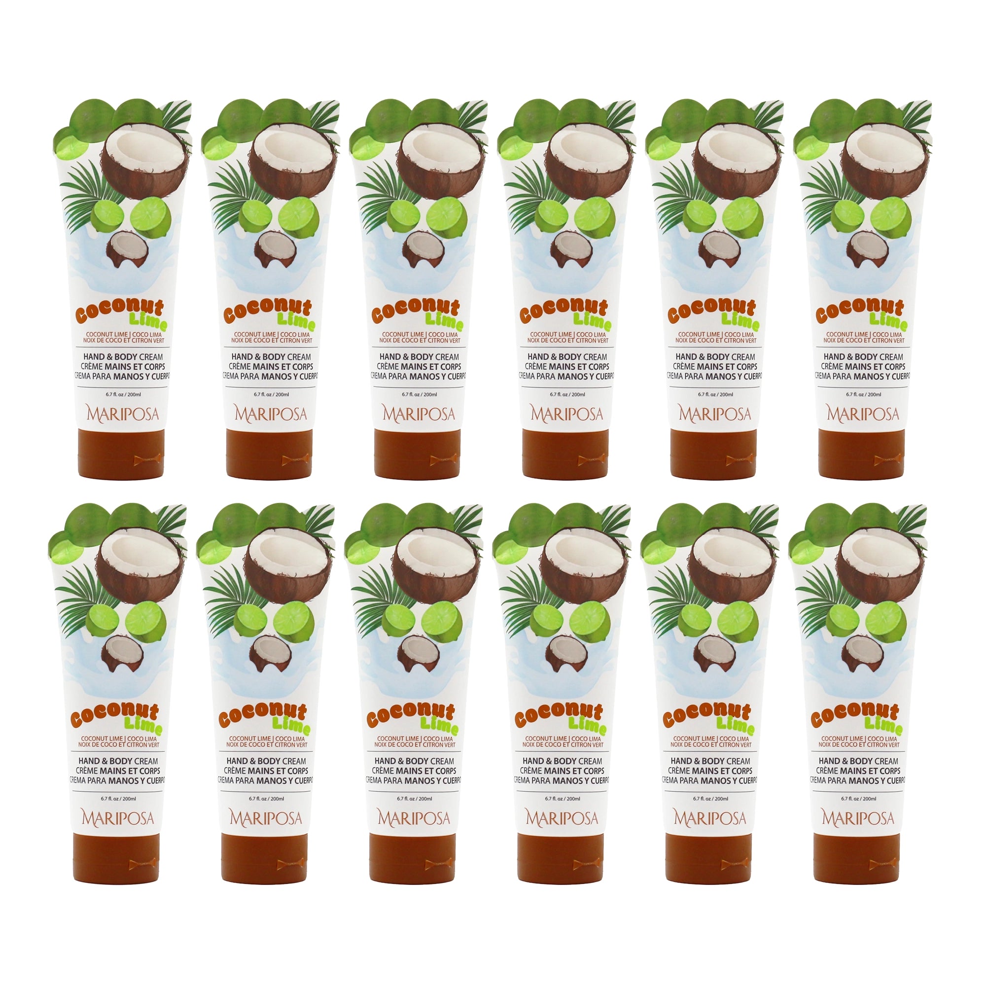 Mariposa Coconut Lime Hand & Body Cream – Refreshing Tropical Moisturizer (6.7 fl oz)